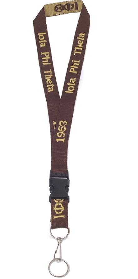 Iota Phi Theta Woven Embroidered Lanyard
