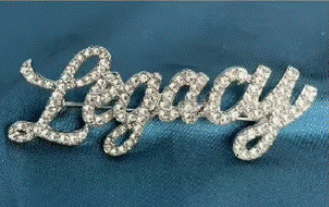 Legacy Rhinestone Lapel Pin