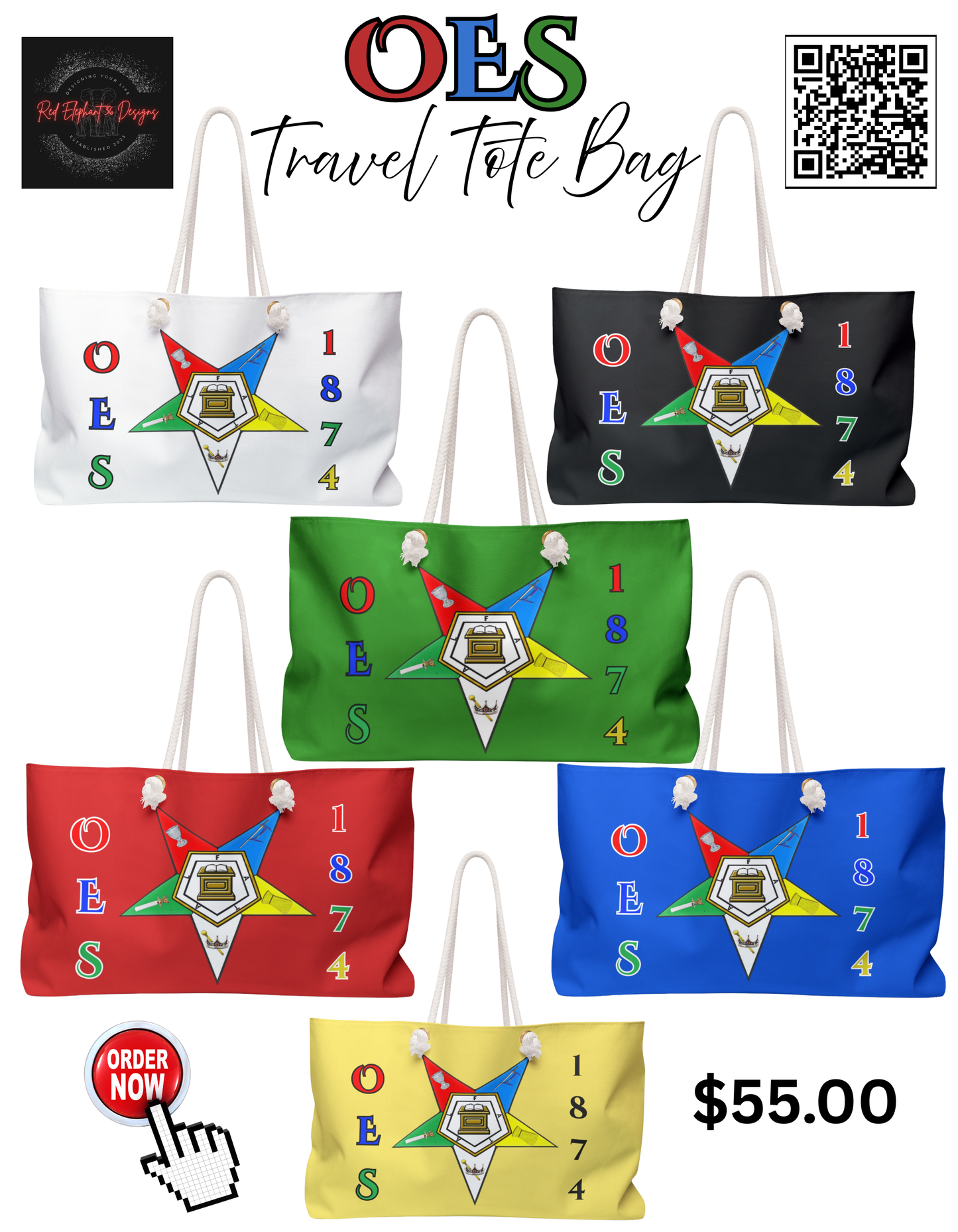 OES Travel Tote Bag