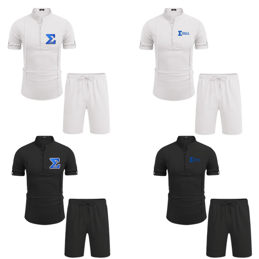 Phi Beta Sigma Beach Short Set