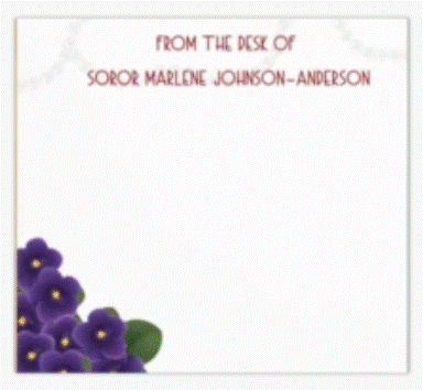 QUAC Fundraiser: Violets Notepad - 5.5 x 6 inches