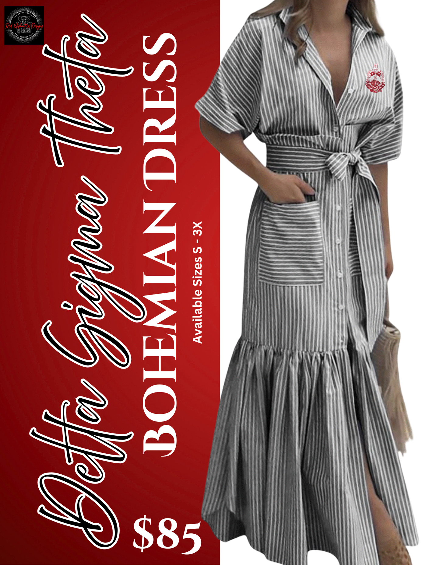 DST - Striped Maxi Dress