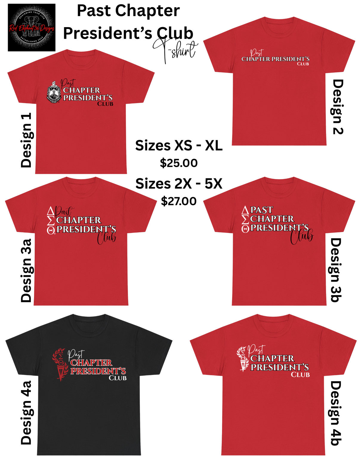 DST - Past Chapter President’s Club and Immediate Past Chapter President's Club Shirts