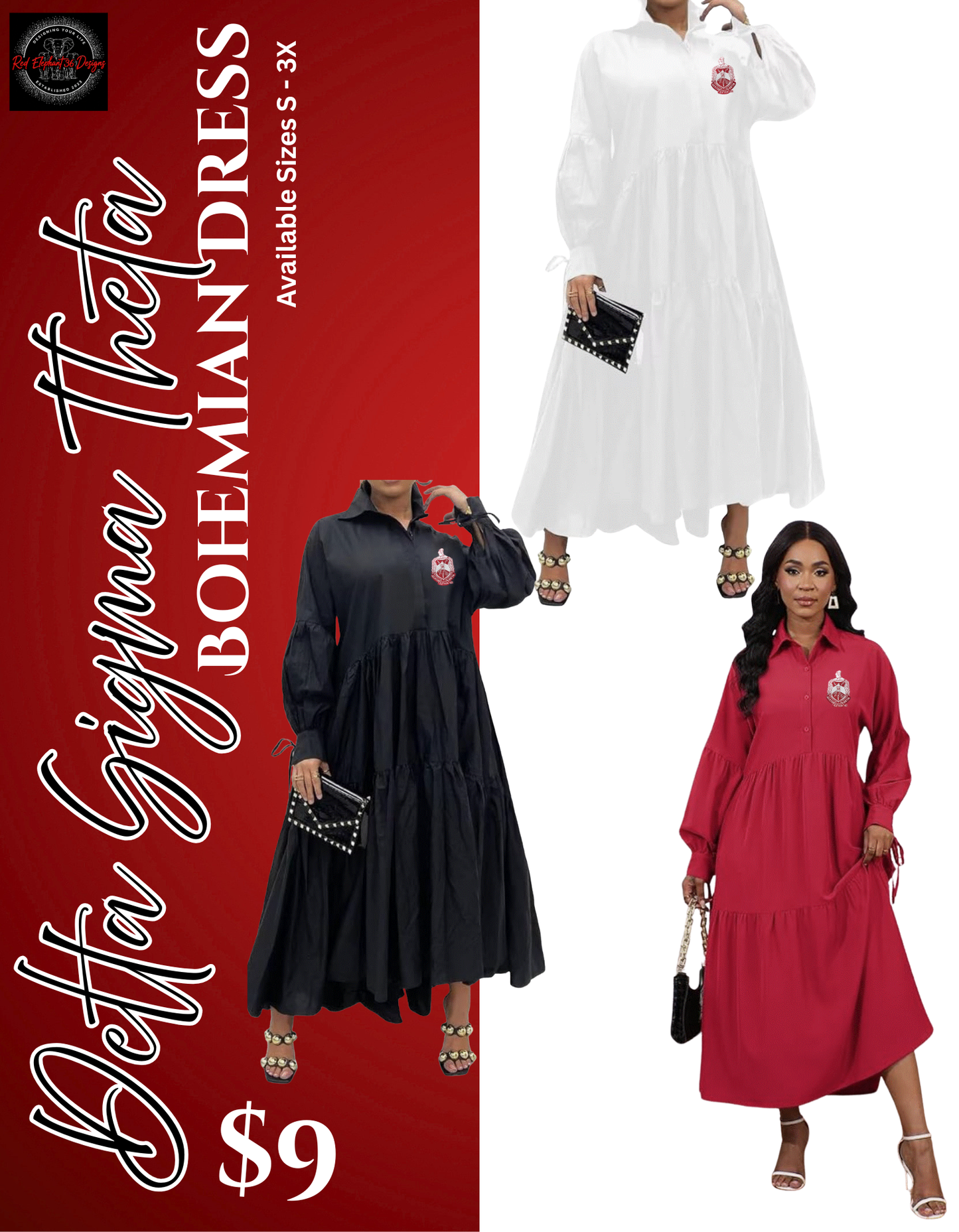 DST Long Bohemian Maxi Dress
