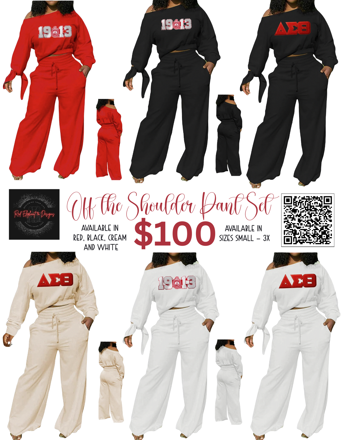 DST Off the Shoulder Pant Set