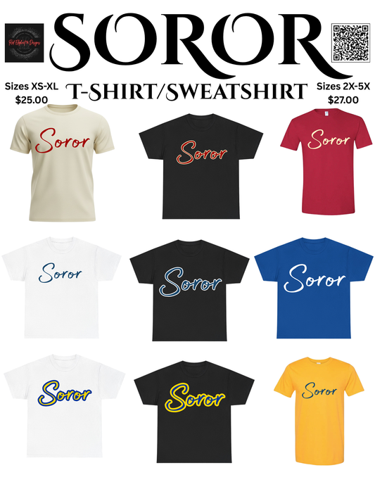 SOROR T-Shirt/Sweatshirt in Official Colors