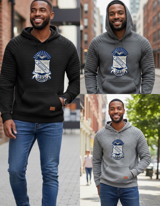 Phi Beta Sigma Shield Textured Sweatshirt