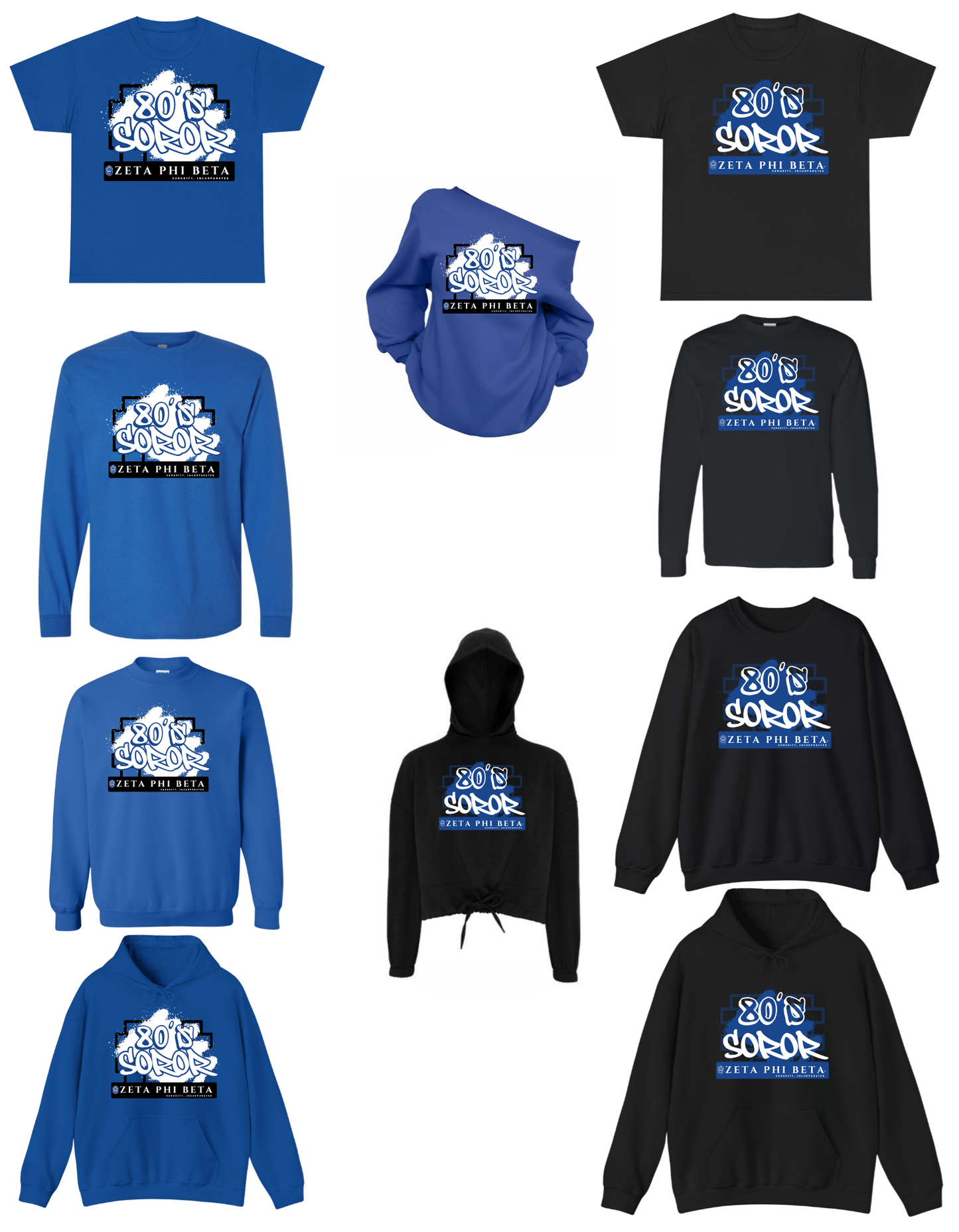 ZPB - Rep Your Crossing Year T-Shirt/Sweatshirt - 50s, 60s, 70s, 80s, 90s, 2000s, 2010s, 2020s Soror (Copy)