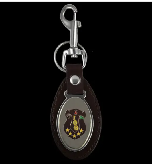 Iota Phi Theta Key Fob Leather Keychain