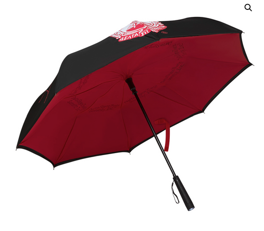 Delta Sigma Theta Inverted Umbrella w/ Light Handle