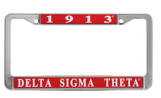 Delta Sigma Theta License Plate Frames