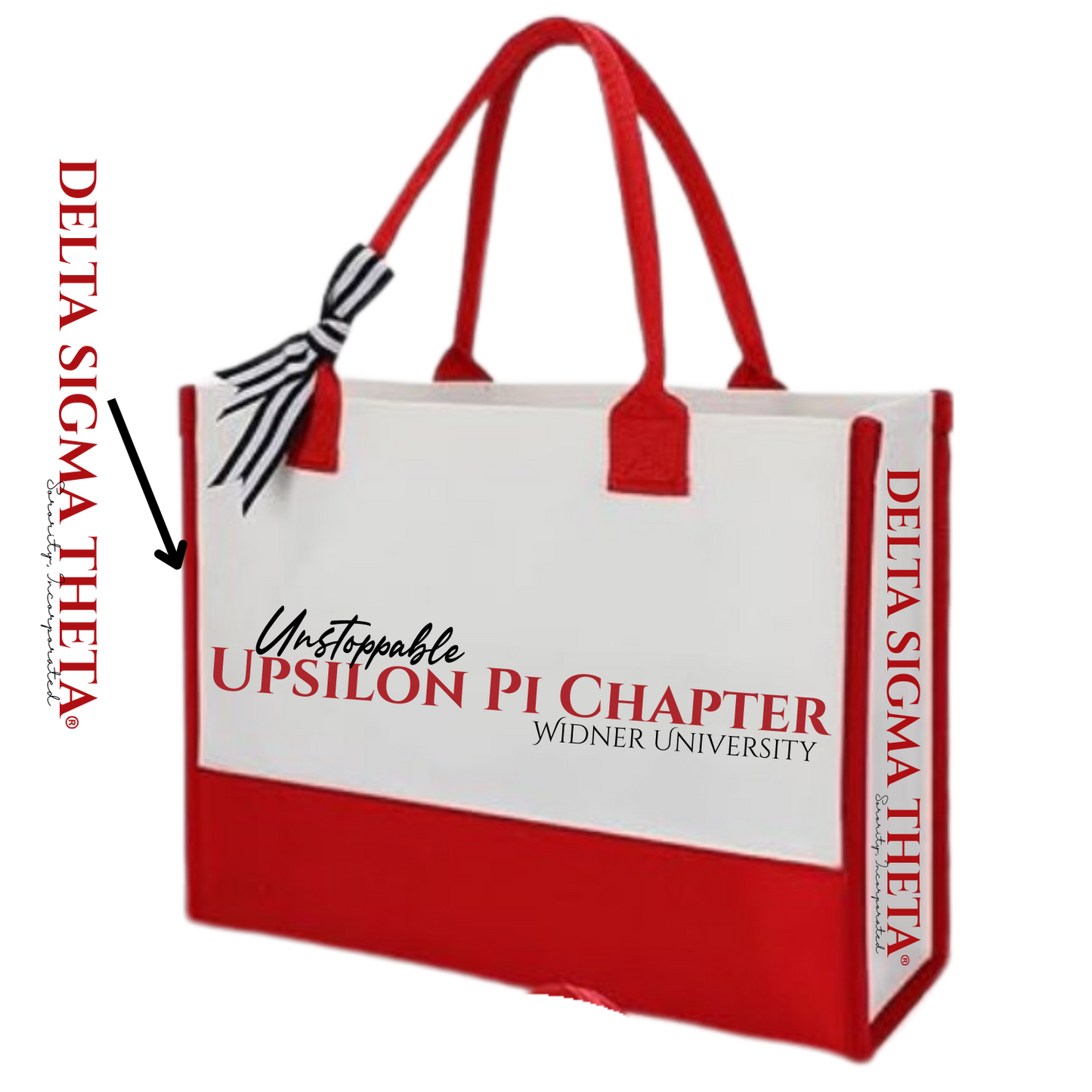 Delta Sigma Theta Chapter Canvas Tote