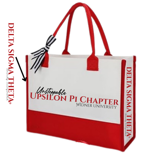 Delta Sigma Theta Chapter Canvas Tote
