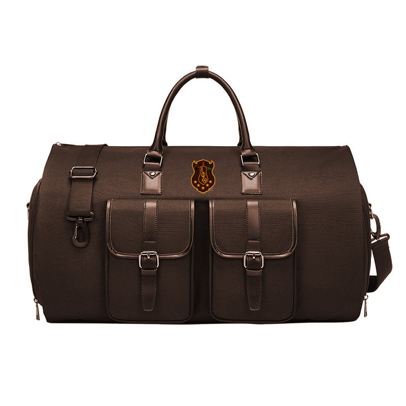 PRE-ORDERED ITEM: Iota Phi Theta Canvas Weekender Bag with Suit Compartment