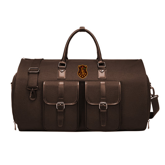 PRE-ORDERED ITEM: Iota Phi Theta Canvas Weekender Bag with Suit Compartment