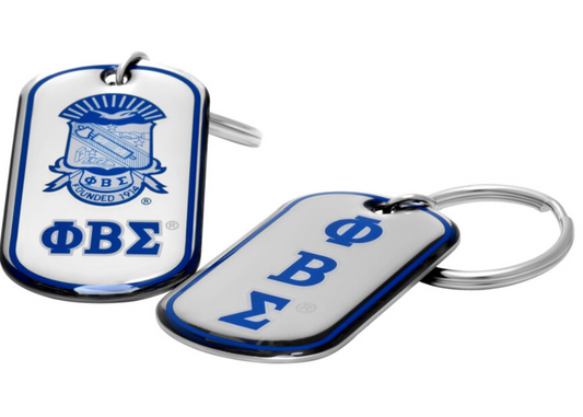 Phi Beta Sigma Dogtag Keychain