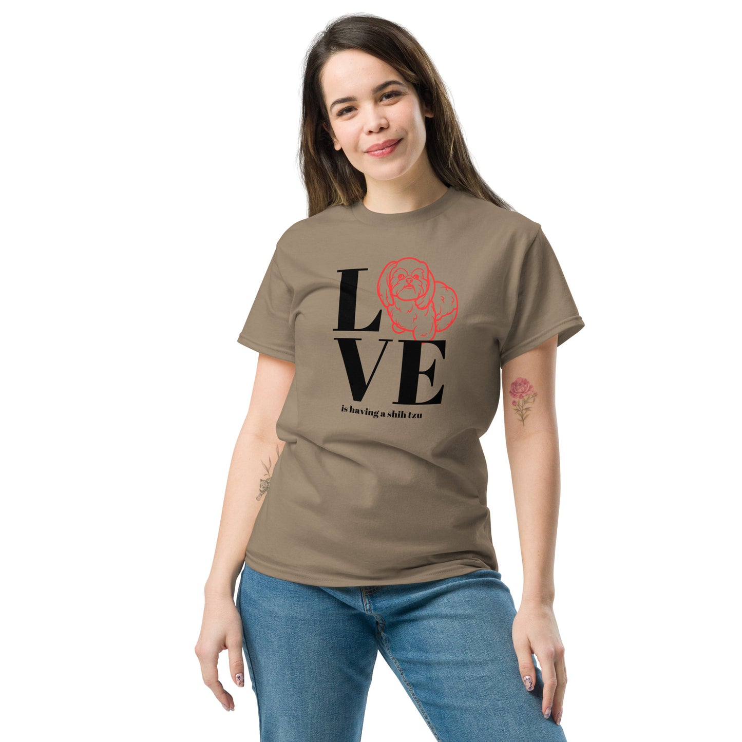 Love is Having a Shih Tzu - Unisex classic tee