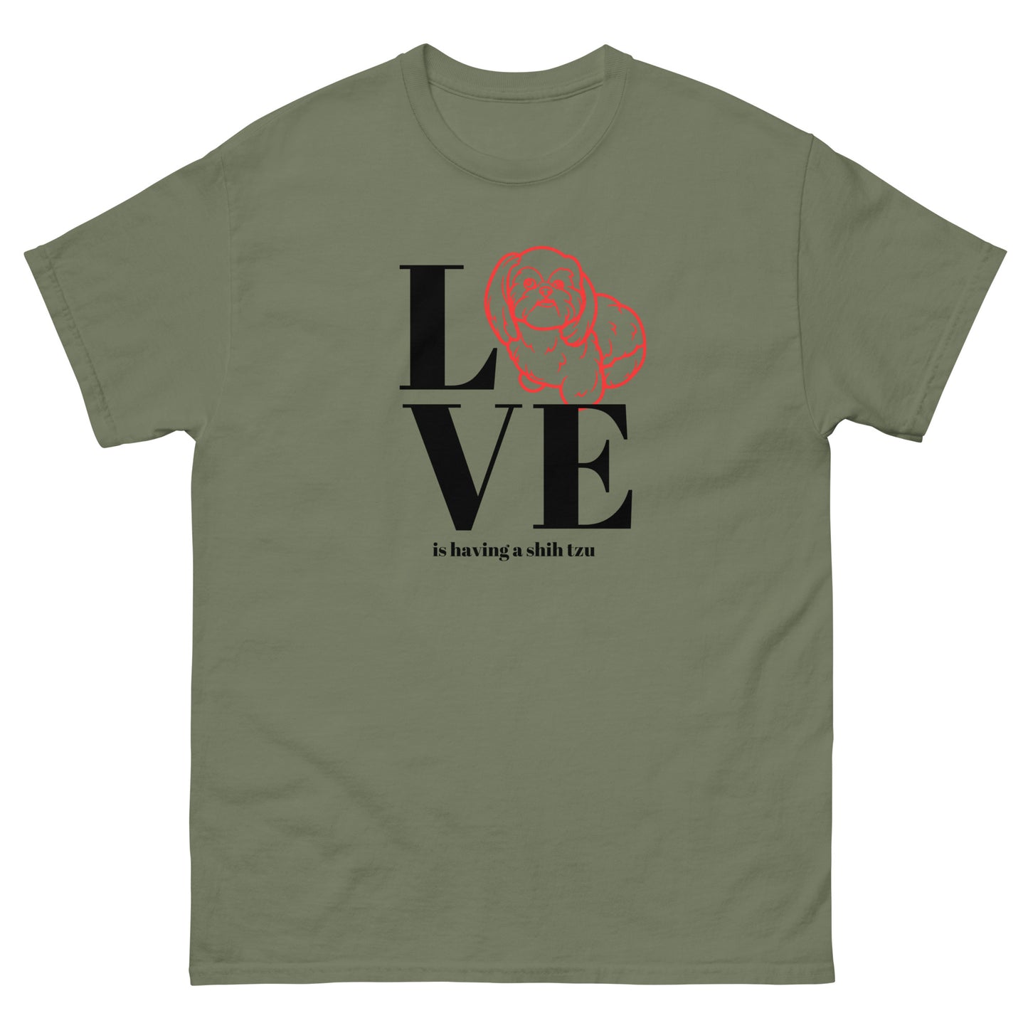 Love is Having a Shih Tzu - Unisex classic tee