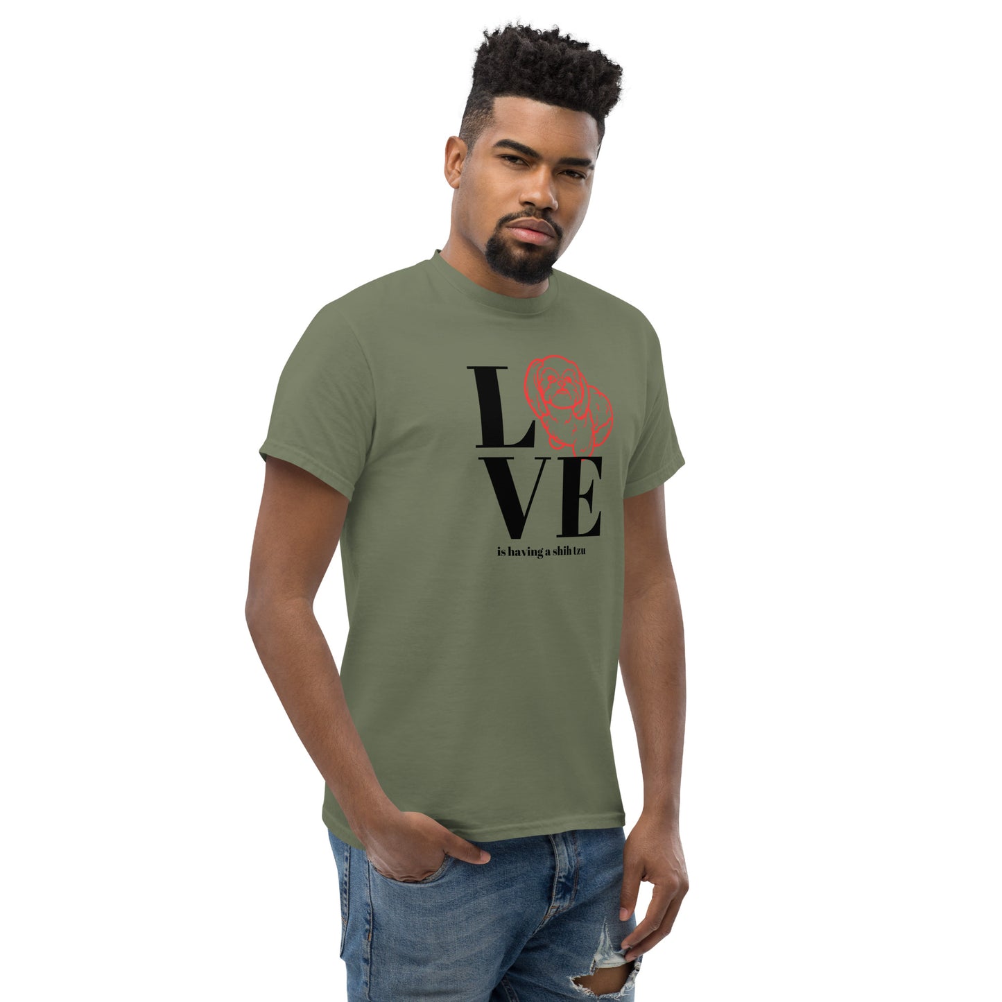 Love is Having a Shih Tzu - Unisex classic tee